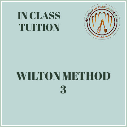 WILTON METHOD 3: FONDANT & GUMPASTE(IN CLASS TUITION)